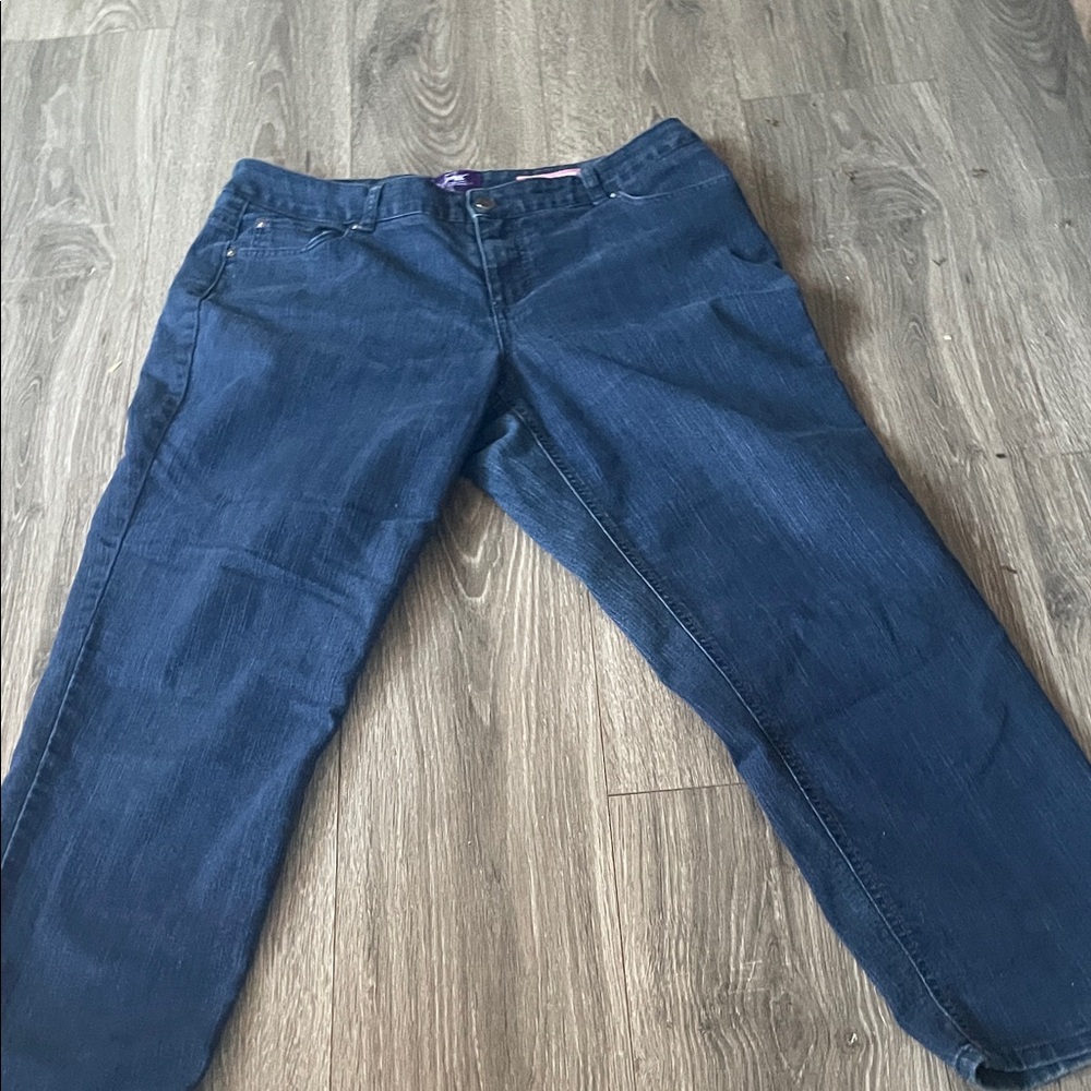 Just My Size Dark Blue Straight Leg Jeans